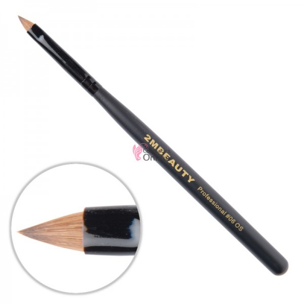 Pensula pentru acril 2M Black Beauty din par natural 06 OS